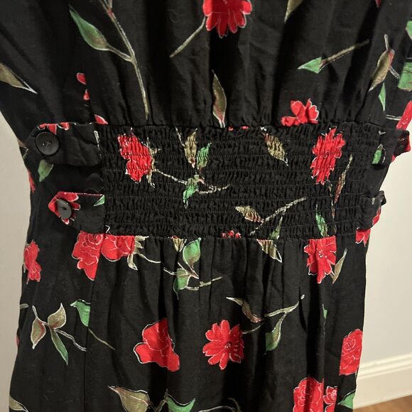 Vintage Betsy Lauren Modest Maxi Dress Womens L Cottage Core Flora Prairie - Picture 5 of 10